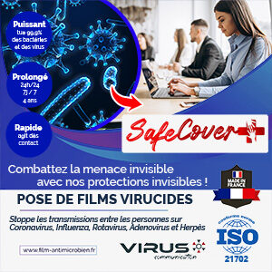 brochure safe cover + film virucide